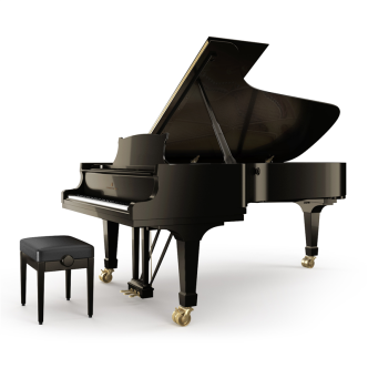 Steinway & Sons C-227 PE Zwart hoogglans