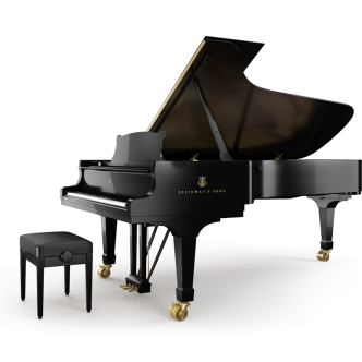 Steinway & Sons D-274 PE Zwart hoogglans