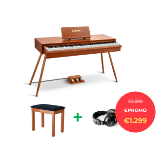 Donner DWP-20 BUNDLE Walnut satin