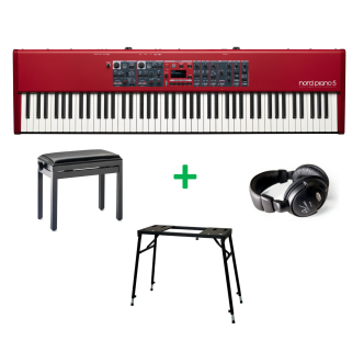 Nord Piano 5 HA88 BUNDLE Red Satin