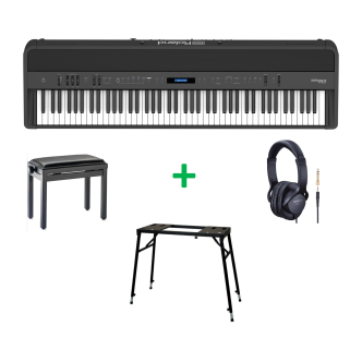 Roland FP-90X BUNDLE BK Black satin