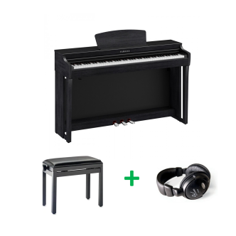 Yamaha Clavinova CLP-725 BUNDEL B Zwart gesatineerd