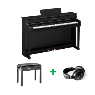 Yamaha Clavinova CLP-835 BUNDEL B Zwart gesatineerd