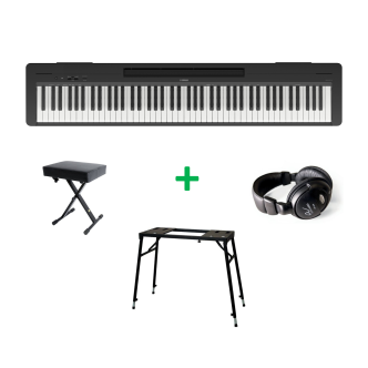 Yamaha P-145 BUNDLE B Black satin