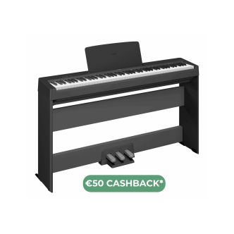 Yamaha P-145 PREMIUM BUNDEL B Zwart gesatineerd