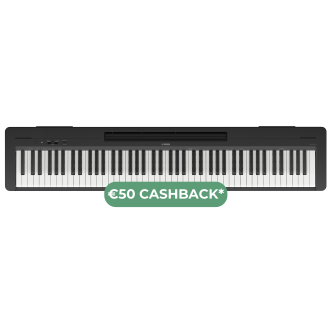 Yamaha P-145 B Zwart gesatineerd