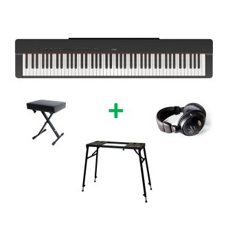 Yamaha P-225 BUNDLE B Black satin