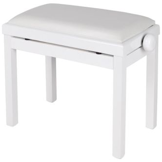 Maene Piano bench Polished White Vinyl