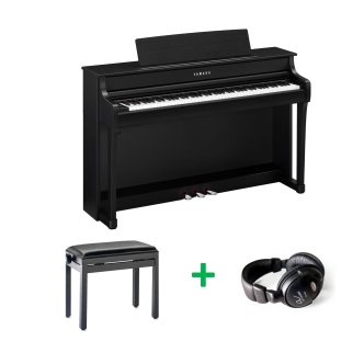 Yamaha Clavinova CLP-845 BUNDEL B Zwart gesatineerd