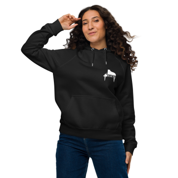 Hoodie I Love Piano - Zwart S