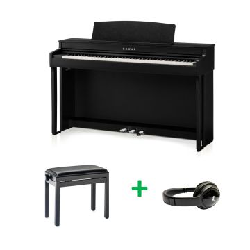 Kawai CN-301 BUNDEL B Zwart gesatineerd