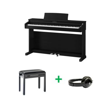 Kawai CX-202 BUNDEL B Zwart gesatineerd