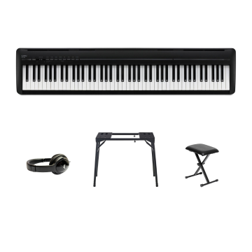 Kawai ES-120 BUNDEL B Zwart gesatineerd