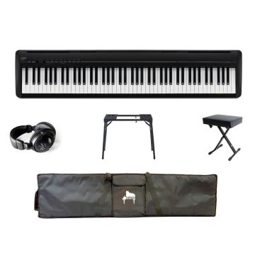 Kawai ES-120 PORTABLE BUNDLE B Black satin