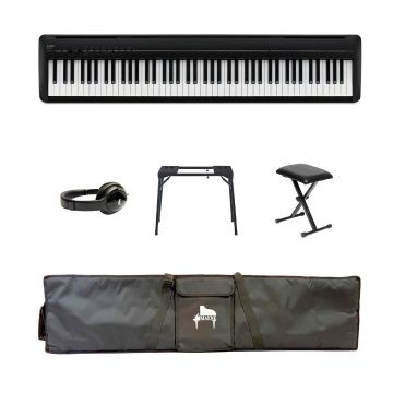 Kawai ES-120 PORTABLE BUNDLE B Black satin