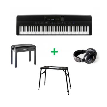 Kawai ES-920 BUNDEL B Zwart gesatineerd