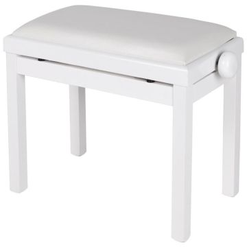 Maene Pianobank Wit Hoogglans Skai