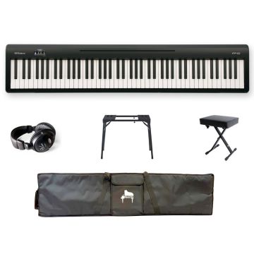 Roland FP-10 PORTABLE BUNDEL BK Zwart gesatineerd