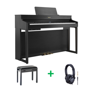 Roland HP702 BUNDEL CH Zwart gesatineerd