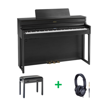 Roland HP704 BUNDEL CH Zwart gesatineerd