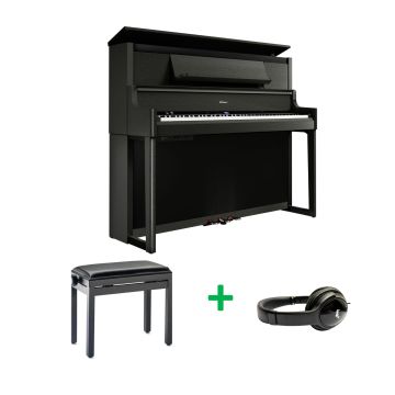 Roland LX9 BUNDEL CH Zwart gesatineerd