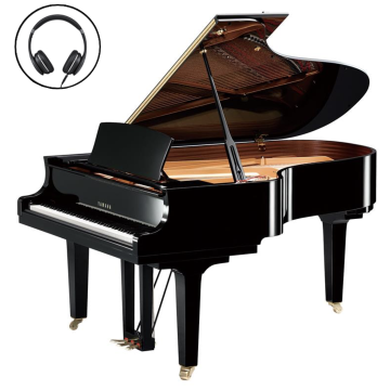 Yamaha C5X SH3 PE Black polished