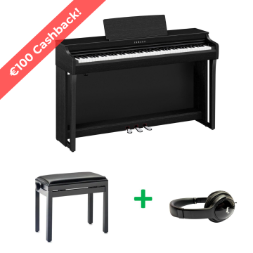 Yamaha Clavinova CLP-825 BUNDLE B Black satin