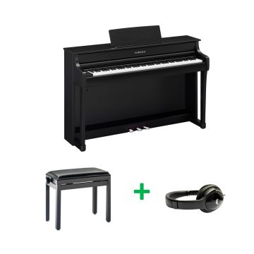 Yamaha Clavinova CLP-835 BUNDEL B Zwart gesatineerd