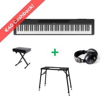 Yamaha P-145BT BUNDEL B Zwart gesatineerd