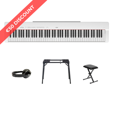 Yamaha P-225 BUNDLE WH White satin