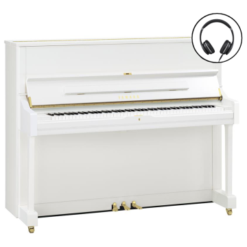 Yamaha U1 SH3 PWH White polished
