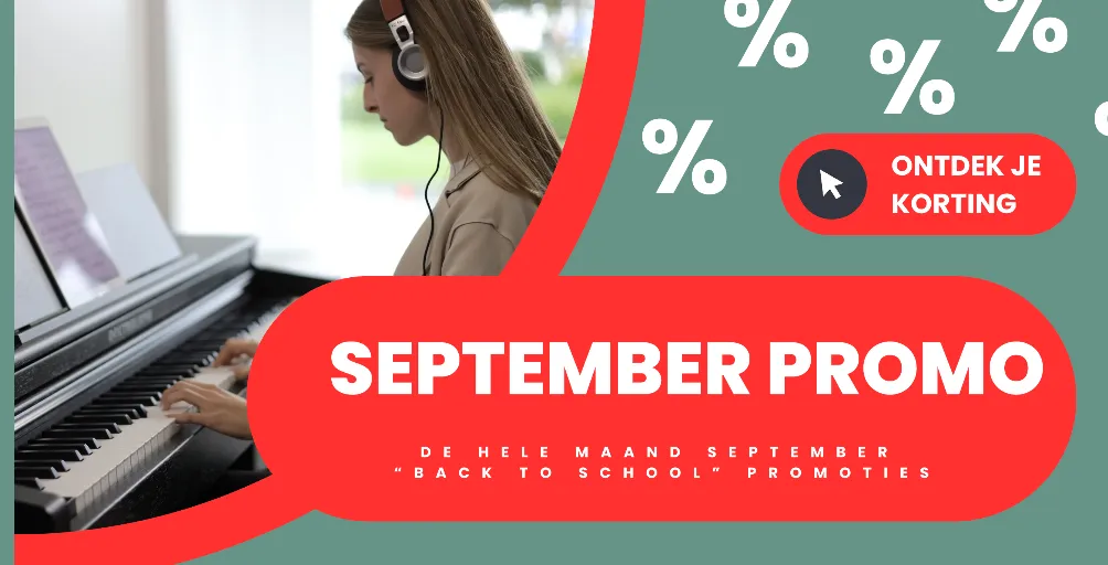 September Promo bij Piano's Maene