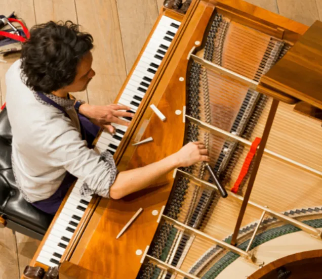 tuning a grand piano