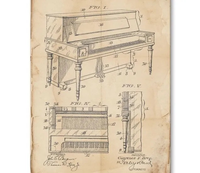 Piano constructie