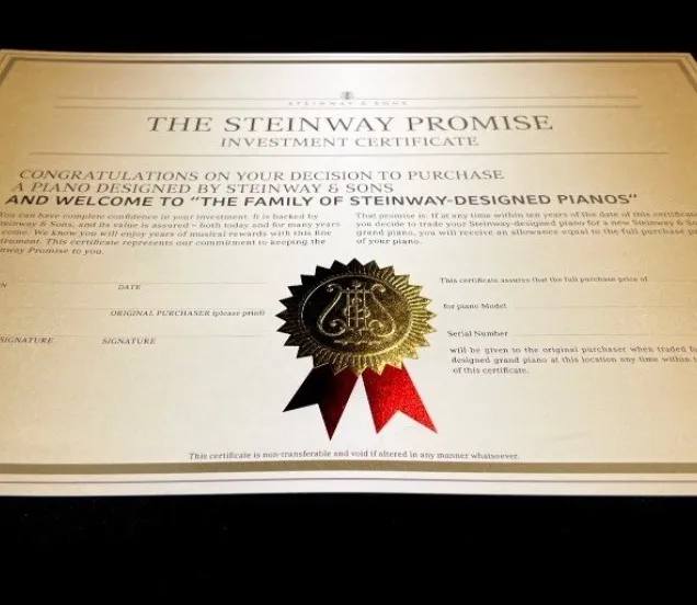 Steinway & Sons Promise