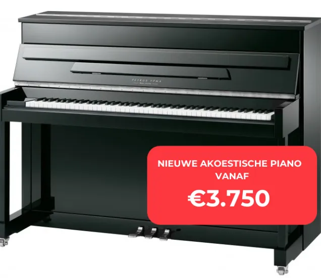 Nieuwe akoestische piano al vanaf € 3.750