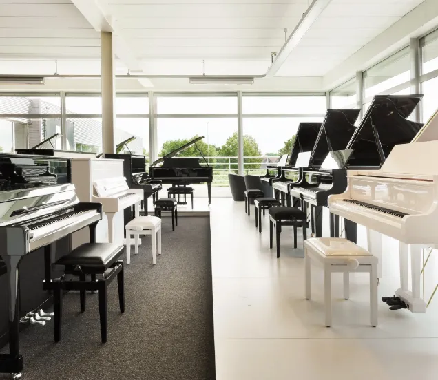 Grand piano in interior